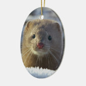 イタチ セラミックオーナメント (左)