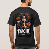 イタチ 日本語風 アニメTシャツ Tシャツ (裏面)