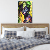 "イタヤラ絵を描"ファーン – アマゾニアの女性 キャンバスプリント (インサイチュ (寝室))