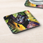 "イタヤラ絵を描"ファーン – アマゾニアの女性 コースター (左側)