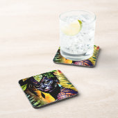 "イタヤラ絵を描"ファーン – アマゾニアの女性 コースター (右側)