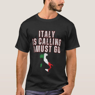 イタリおもしろいア電話ギフトシャツ男性へ Tシャツ