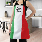 イタリはっきりしたアイタリアンエプロンパーソナライズされた国旗 エプロン