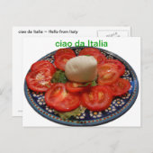 イタリアからこんにちは ポストカード (正面/裏面)