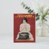 イタリアからヴィンテージ広告プリント付きポストカード ポストカード (スタンド正面)