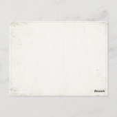 イタリアからヴィンテージ広告プリント付きポストカード ポストカード (裏面)