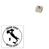 イタリアから愛とスモールビジネス ラバースタンプ (押印)