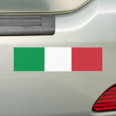 イタリアかイタリアンな旗 バンパーステッカー (車上)