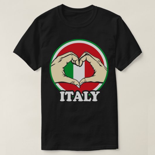 イタリアが大好き1 Tシャツ (デザイン正面)
