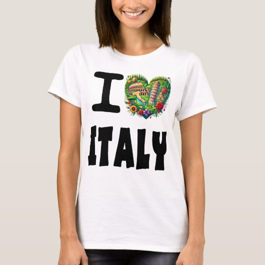 イタリアが大好き Tシャツ (正面)