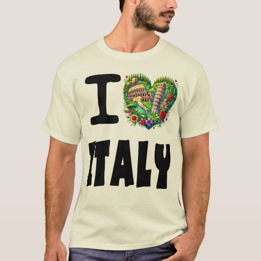 イタリアが大好き Tシャツ (正面)