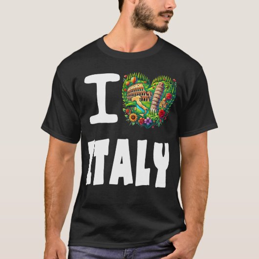 イタリアが大好き Tシャツ (正面)