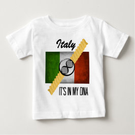 イタリアそれは私のDNAの分子のイタリアンな旗Rotiniにあります ベビーTシャツ