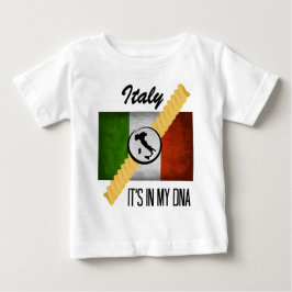 イタリアそれは私のDNAの家系のイタリアンな旗Rotiniにあります ベビーTシャツ