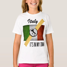 イタリアそれは私のDNAの家系のイタリアンな旗Rotiniにあります Tシャツ