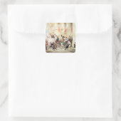 イタリアでのサーカス行列， 1830 スクエアシール (バッグ)