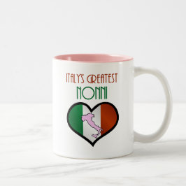 イタリアで最高のNonni ツートーンマグカップ