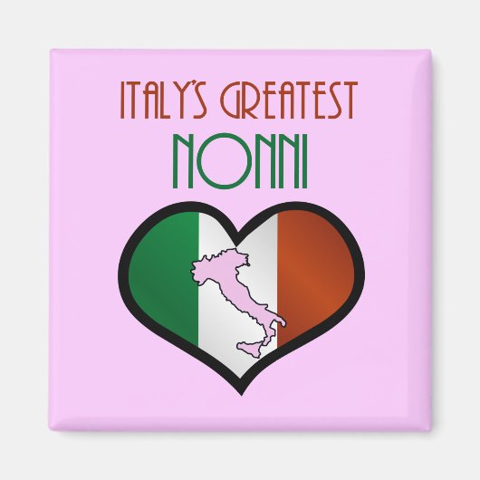 イタリアで最高のNonni マグネット (正面)