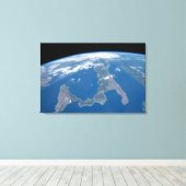 イタリアとその島シチリア。 キャンバスプリント (インサイチュ (ウッドフロア))