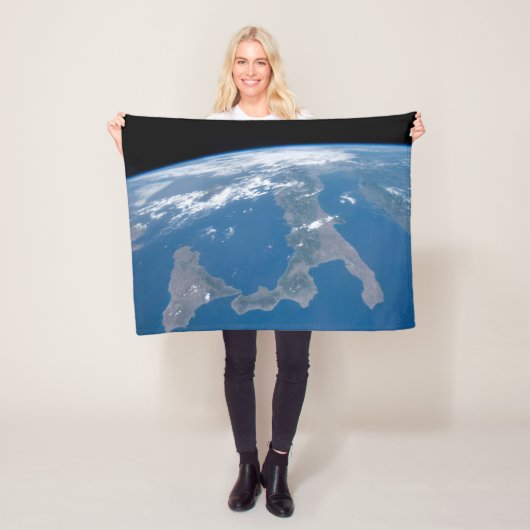 イタリアとその島シチリア。 フリースブランケット (インサイチュ)