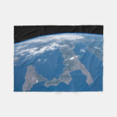 イタリアとその島シチリア。 フリースブランケット (正面(横))