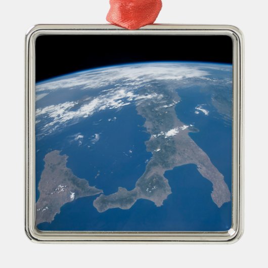 イタリアとその島シチリア。 メタルオーナメント (正面)