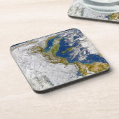 イタリアとアドリア海。 コースター (左側)