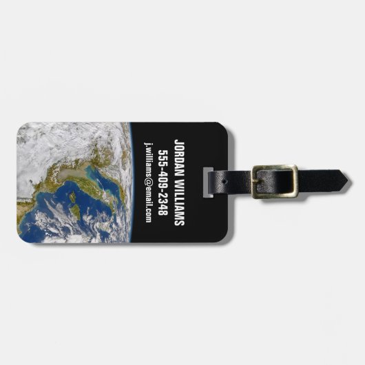 イタリアとアドリア海。 ラゲッジタグ (正面横)