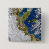 イタリアとアドリア海。 缶バッジ (正面)