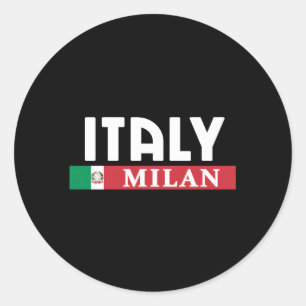 イタリアとイタリアンミラノの都市 ラウンドシール