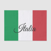 イタリアとイタリアン国旗のティッシュペーパー/ファッション文字 薄葉紙 (正面)