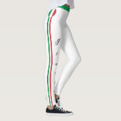 イタリアとイタリアン国旗のファッション、旅行/スポーツファンLe レギンス (右)