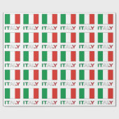 イタリアとイタリア国旗のタイル ラッピングペーパー (フラット)
