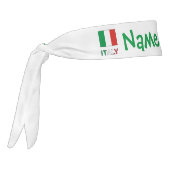 イタリアとイタリア国旗グリーンパーソナライゼーション タイヘッドバンド (回転270)