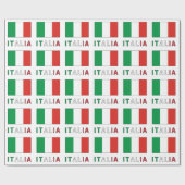 イタリアとイタリア国旗 ラッピングペーパー (フラット)