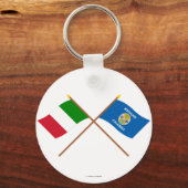 イタリアとカラブリアは旗を渡った キーホルダー (正面)