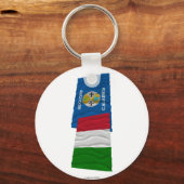 イタリアとカラブリア国旗 キーホルダー (正面)