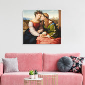 イタリアとドイツ（姉妹としてのイタリアとドイツ） キャンバスプリント (インサイチュ (リビング))