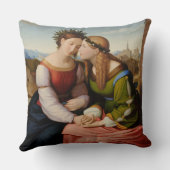 イタリアとドイツ(姉妹としてのイタリアとドイツ) クッション (裏面)