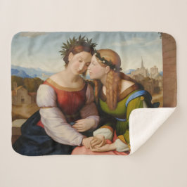 イタリアとドイツ（姉妹としてのイタリアとドイツ） シェルパブランケット