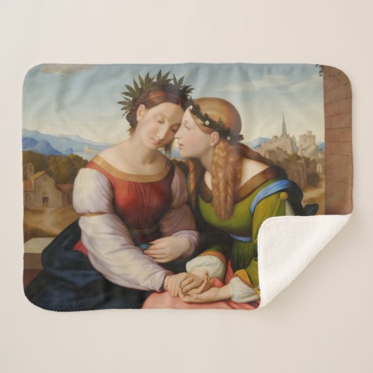 イタリアとドイツ(姉妹としてのイタリアとドイツ) シェルパブランケット (正面(横))