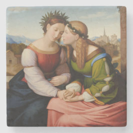 イタリアとドイツ（姉妹としてのイタリアとドイツ） ストーンコースター