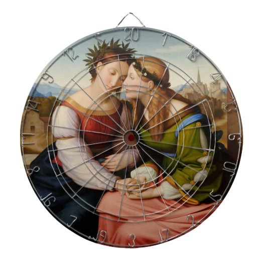 イタリアとドイツ（姉妹としてのイタリアとドイツ） ダーツボード (正面)