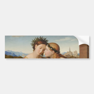 イタリアとドイツ(姉妹としてのイタリアとドイツ) バンパーステッカー