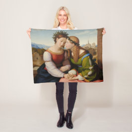 イタリアとドイツ（姉妹としてのイタリアとドイツ） フリースブランケット