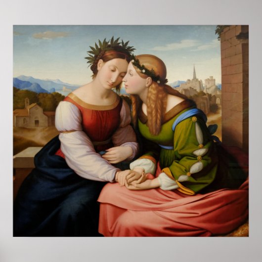 イタリアとドイツ（姉妹としてのイタリアとドイツ） ポスター (正面)