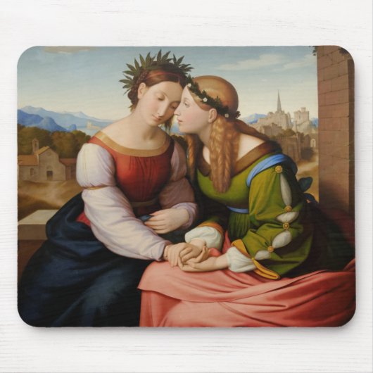 イタリアとドイツ(姉妹としてのイタリアとドイツ) マウスパッド (正面)