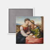 イタリアとドイツ（姉妹としてのイタリアとドイツ） マグネット (正面/裏面)