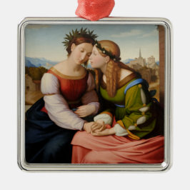 イタリアとドイツ（姉妹としてのイタリアとドイツ） メタルオーナメント