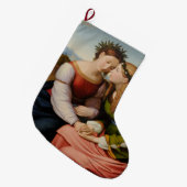 イタリアとドイツ（姉妹としてのイタリアとドイツ） ラージクリスマスストッキング (正面 (吊り時))